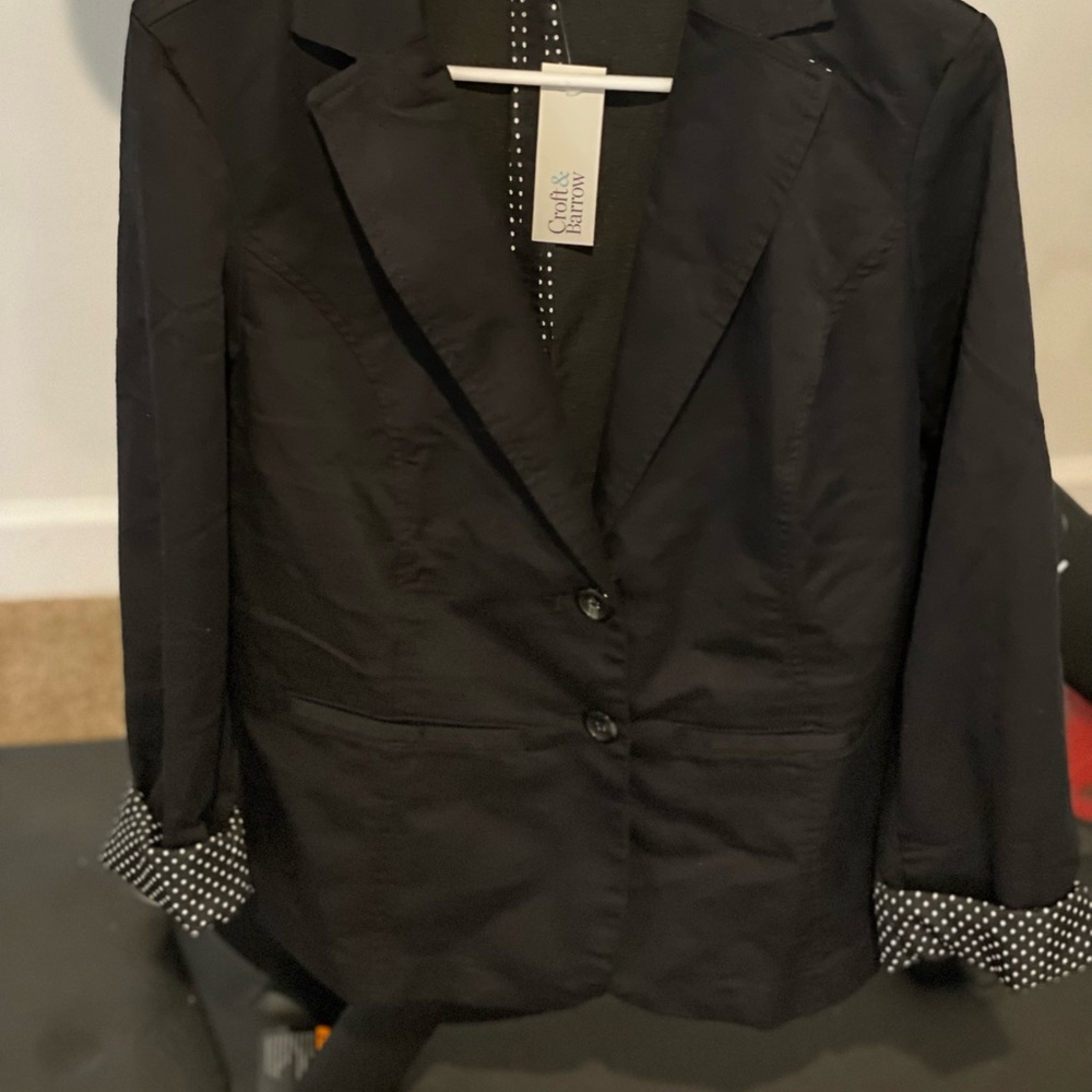 NWT!✅ Croft and Barrow blazer 🖤